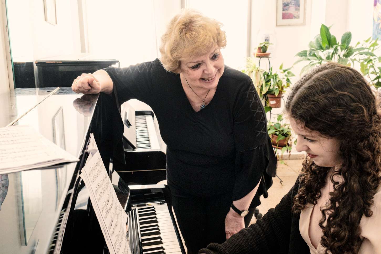 מורה ותלמיד פסנתר